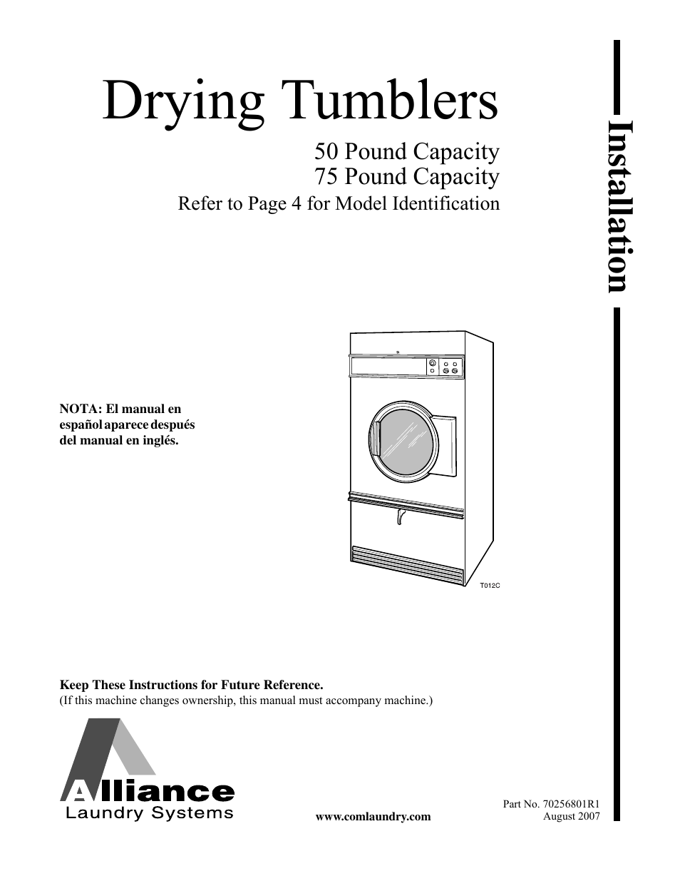 Speed Queen Drying Tumblers none User Manual | 60 pages