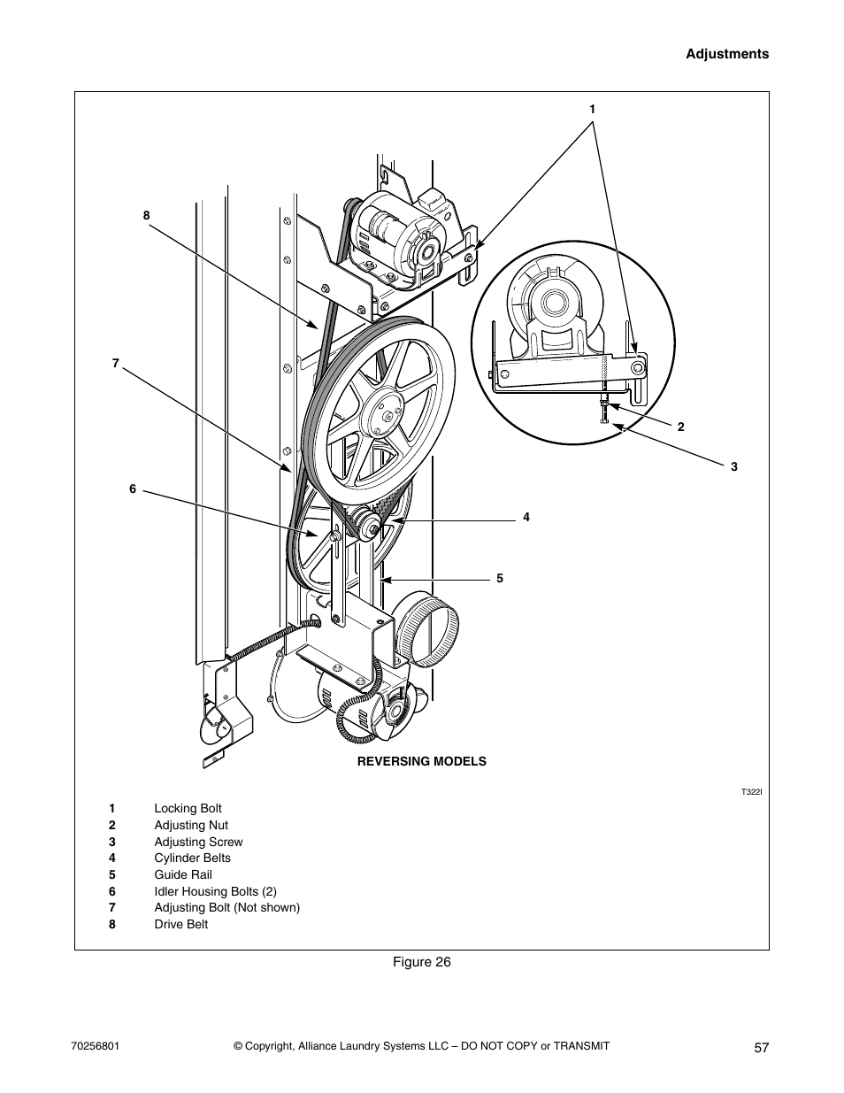 Reversing models, Figure 26 | Speed Queen Drying Tumblers none User Manual | Page 59 / 60