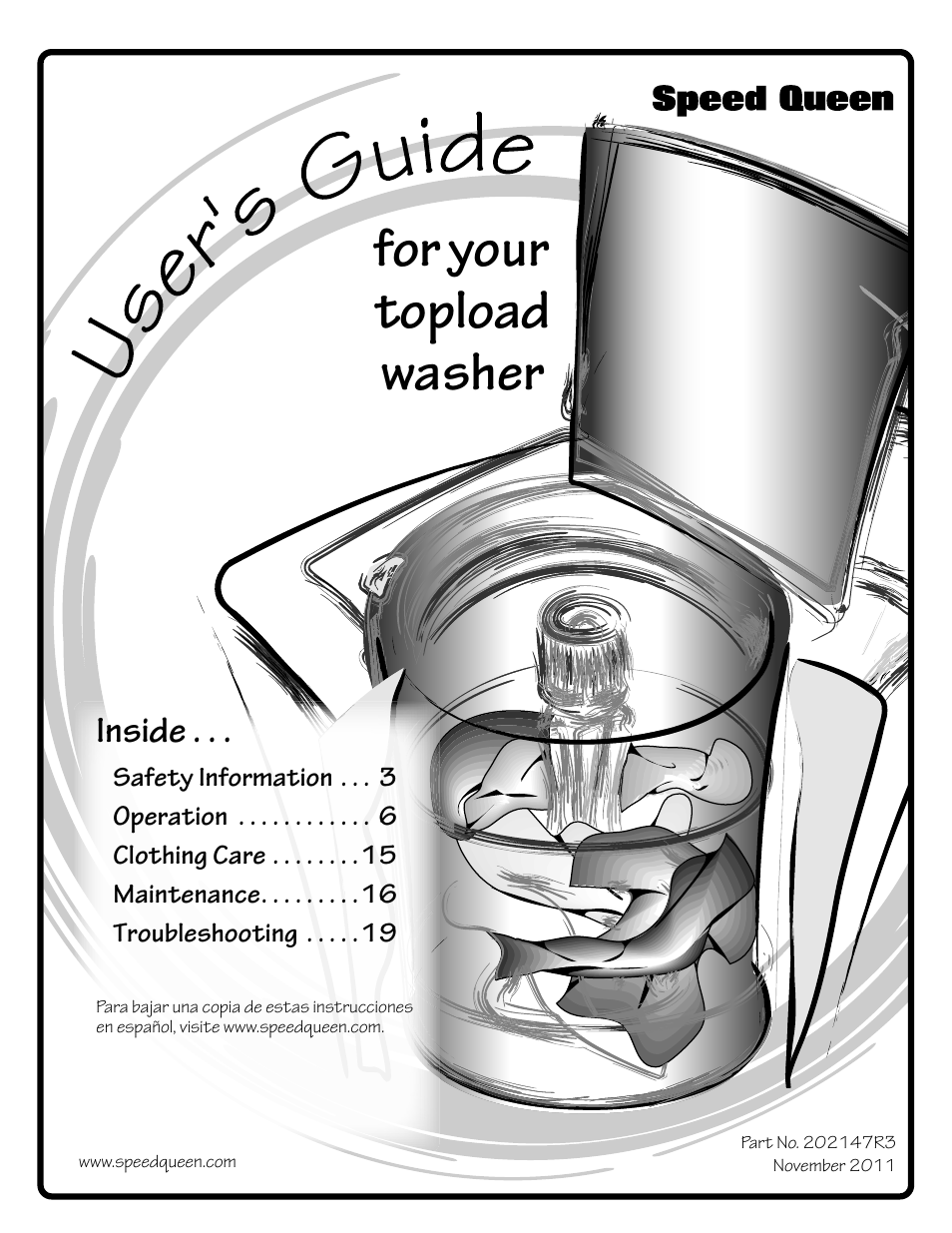 Speed Queen 202147R2 User Manual | 21 pages