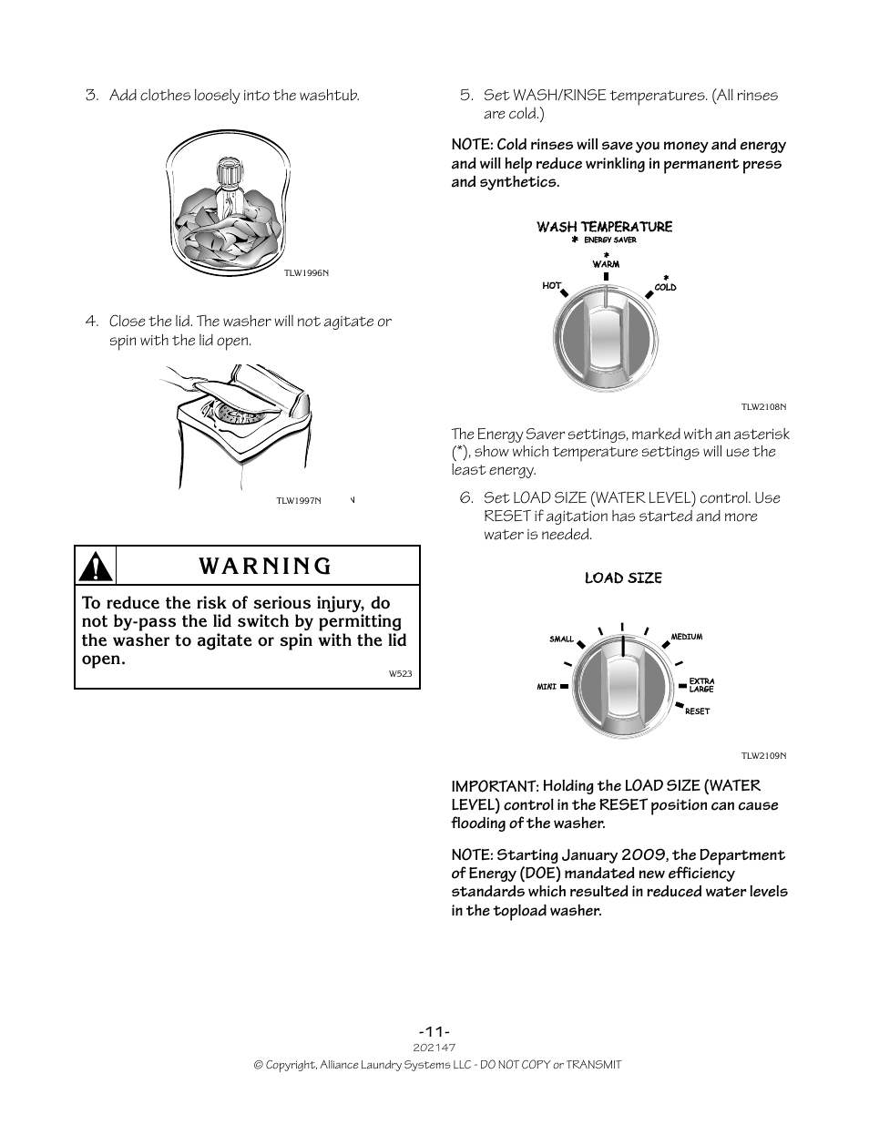 Speed Queen 202147R2 User Manual | Page 11 / 21