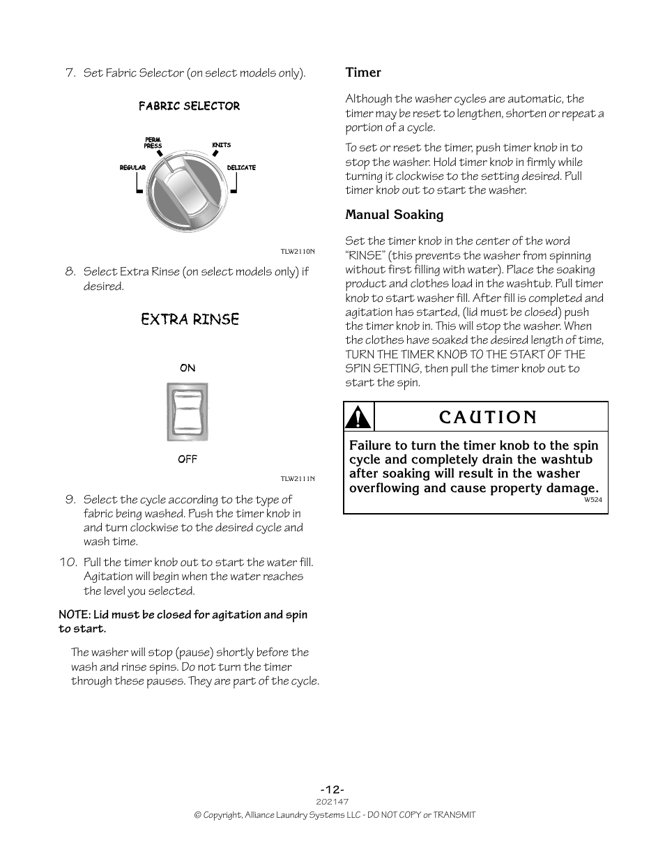 Speed Queen 202147R2 User Manual | Page 12 / 21