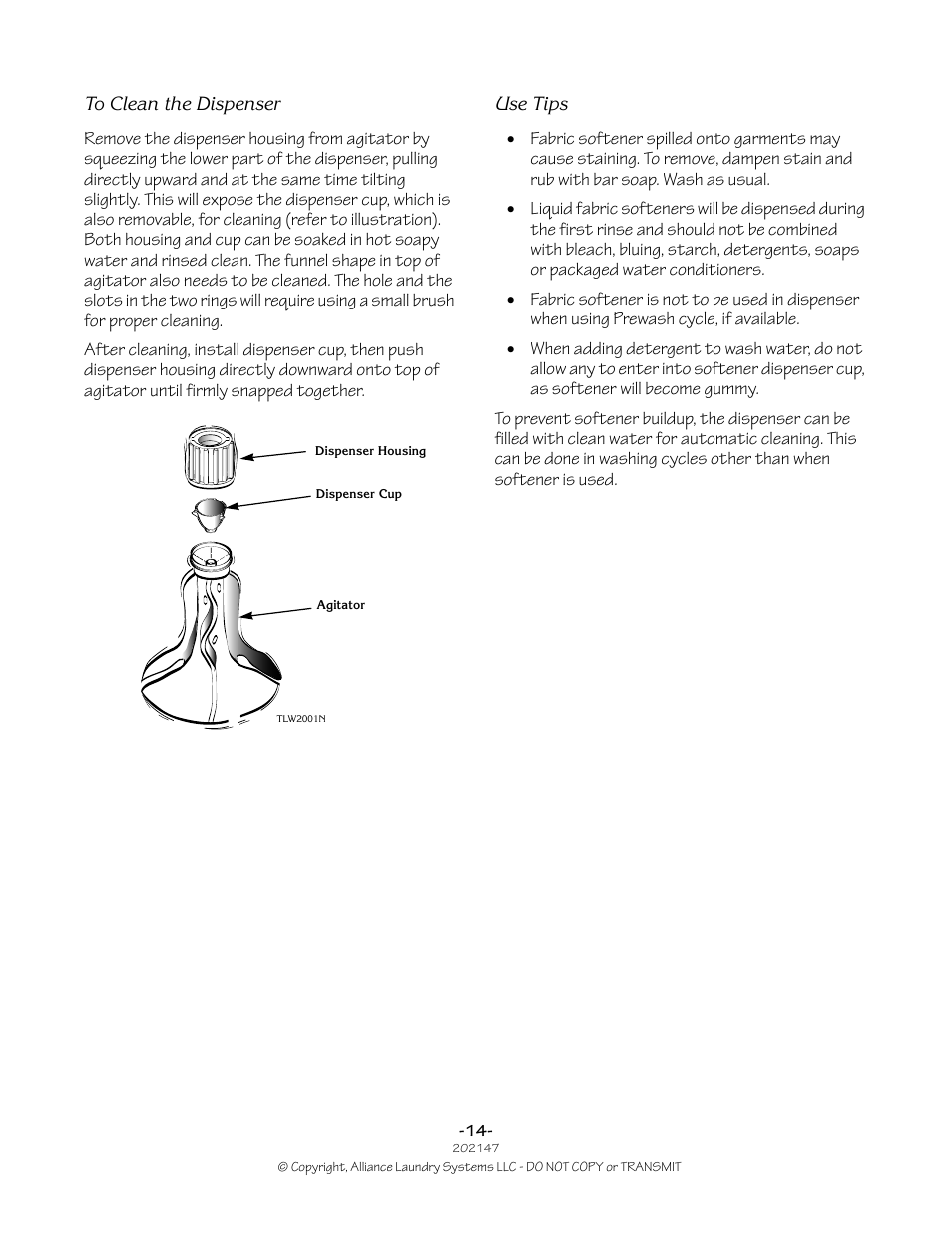 Speed Queen 202147R2 User Manual | Page 14 / 21