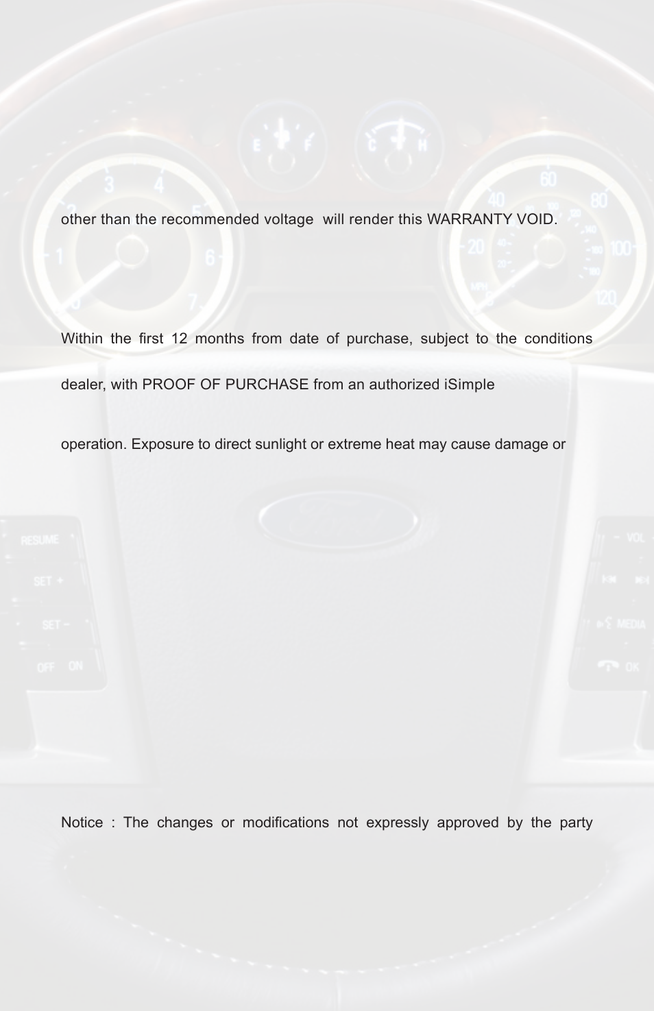 Warranty, One year limited warranty, Warning | Fcc class b radio frequency interference statement | Simple Mobile ISIMPLE PGHFD1 User Manual | Page 18 / 20