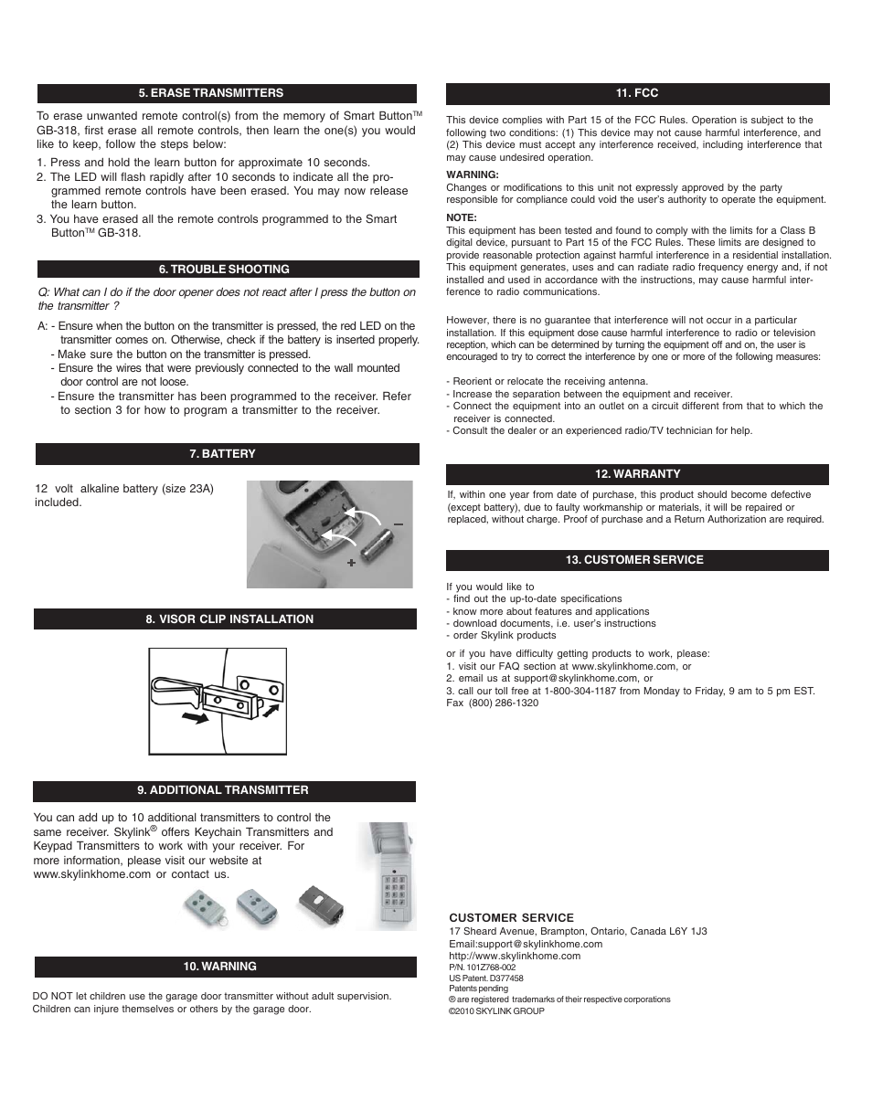 Skylink GBRV User Manual | Page 2 / 2