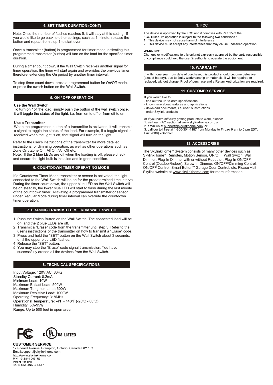 Skylink WE-001 User Manual | Page 2 / 2