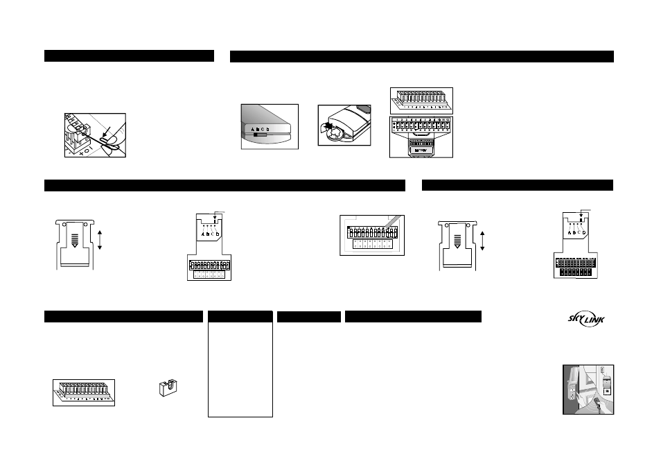 Skylink GARAGE DOOR OPENER UNIVERSAL RECEIVER Model UR-100 User Manual | Page 2 / 2