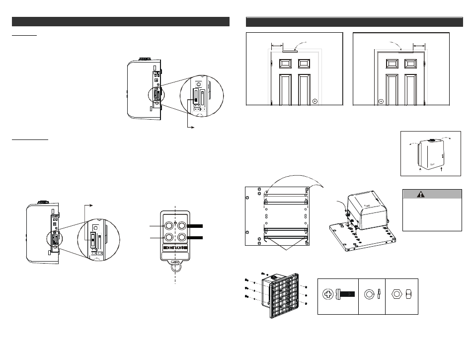 Installation - in swing, Operation | Skylink DM-50 User Manual | Page 11 / 20