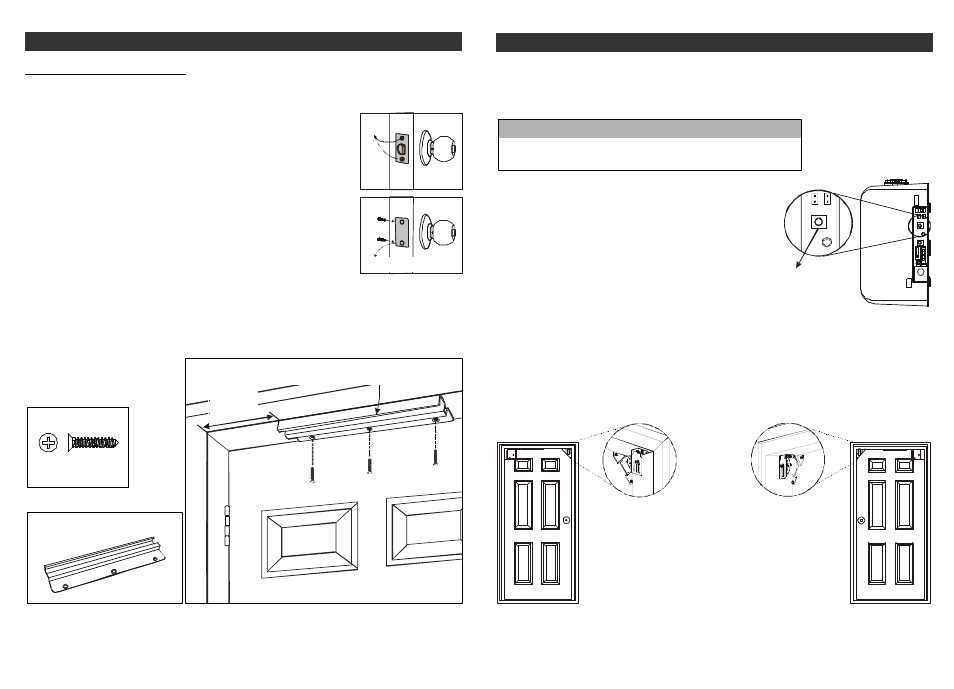 Installation - out swing | Skylink DM-50 User Manual | Page 18 / 20
