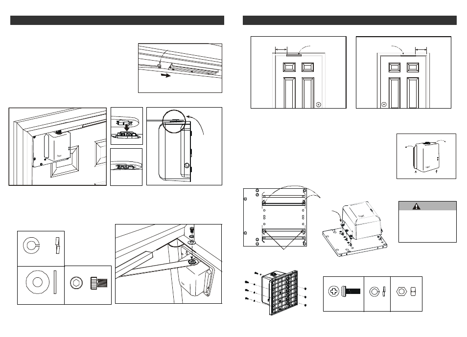 Installation - out swing | Skylink DM-50 User Manual | Page 19 / 20