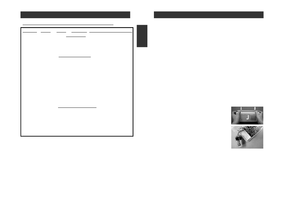 Summary of arming sequences, Battery maintenance | Skylink SC-100 User Manual | Page 14 / 51