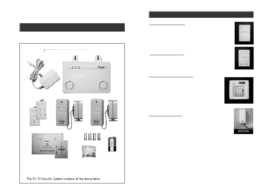 Total protection alarm system | Skylink TOTAL PROTECTION ALARM SYSTEM SC-10 User Manual | Page 2 / 10