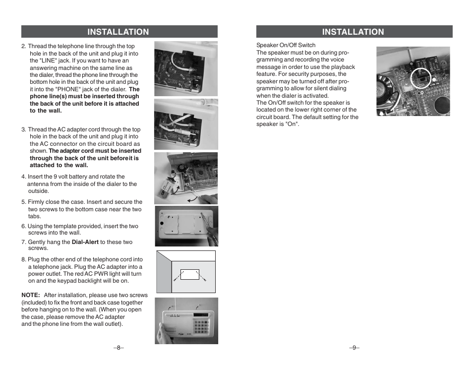 Skylink DIAL-ALERT AD-105 User Manual | Page 5 / 14