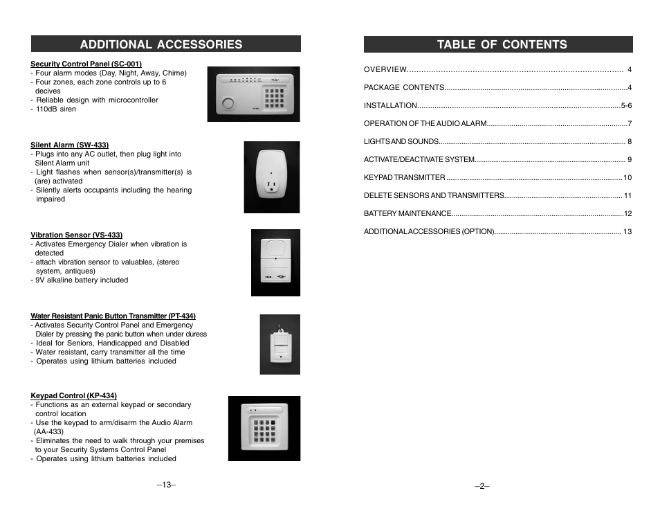 Skylink AA-433 User Manual | Page 3 / 8