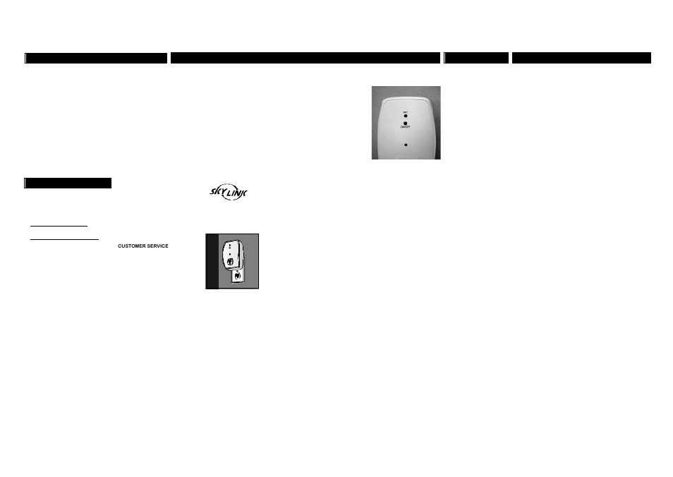 Skylink SW-433 User Manual | 1 page