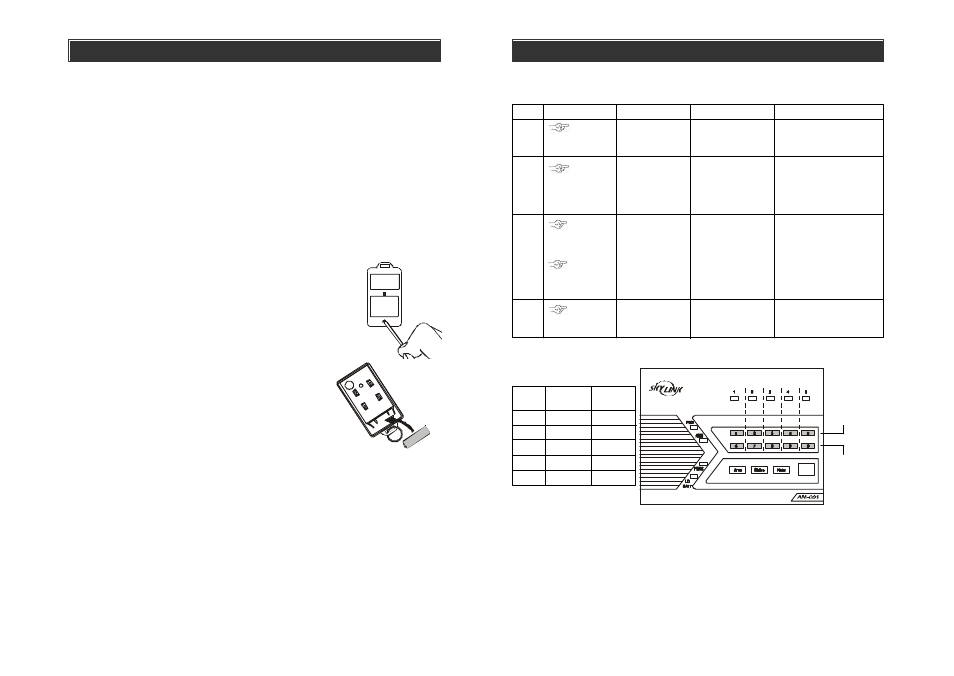 Operation, Advanced programming | Skylink AM-100 User Manual | Page 24 / 28