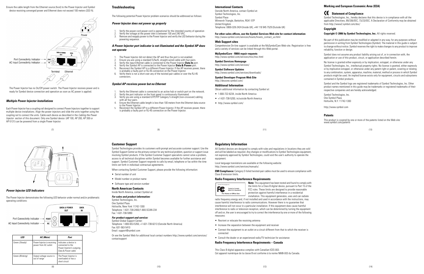 Symbol Technologies 1-PortPower-over-Ethernet User Manual | Page 2 / 2