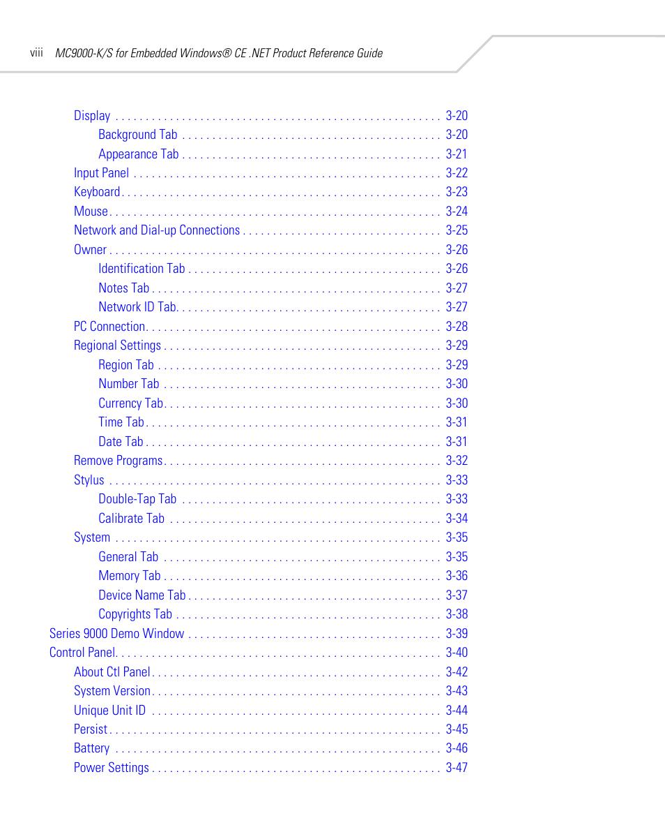 Symbol Technologies MC9000-K User Manual | Page 10 / 534