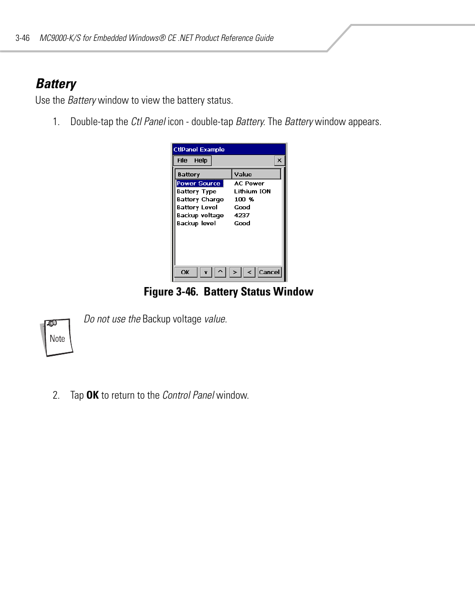 Battery, Battery -46 | Symbol Technologies MC9000-K User Manual | Page 138 / 534