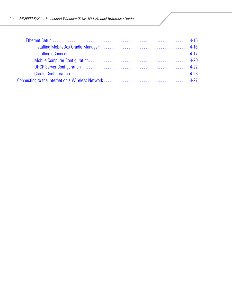 Symbol Technologies MC9000-K User Manual | Page 160 / 534