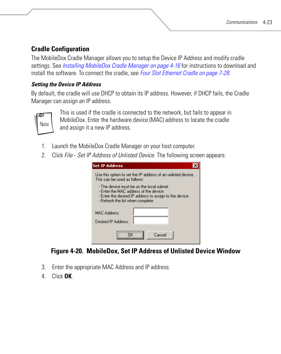 Cradle configuration, Cradle configuration -23 | Symbol Technologies MC9000-K User Manual | Page 181 / 534