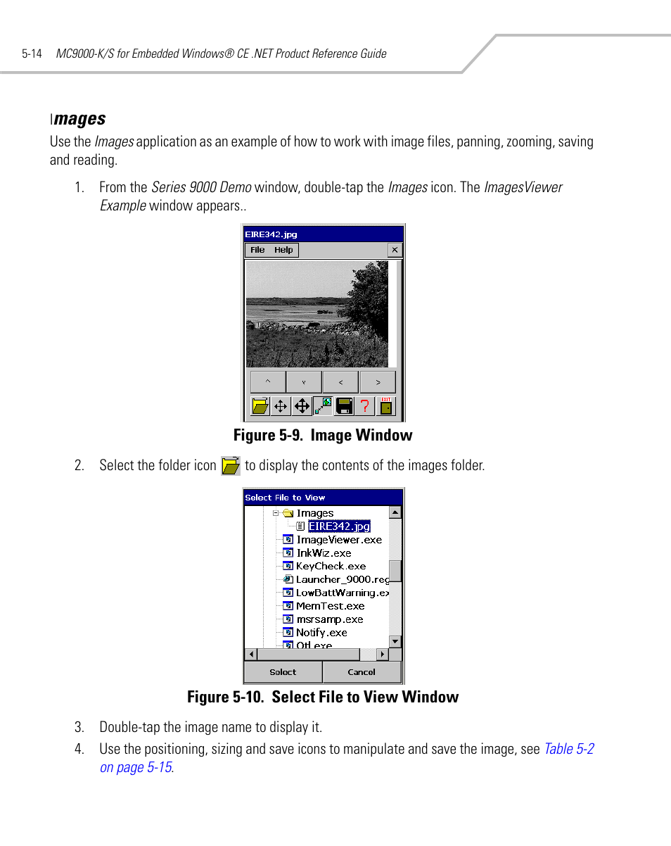 Images, Images -14, Mages | Symbol Technologies MC9000-K User Manual | Page 204 / 534