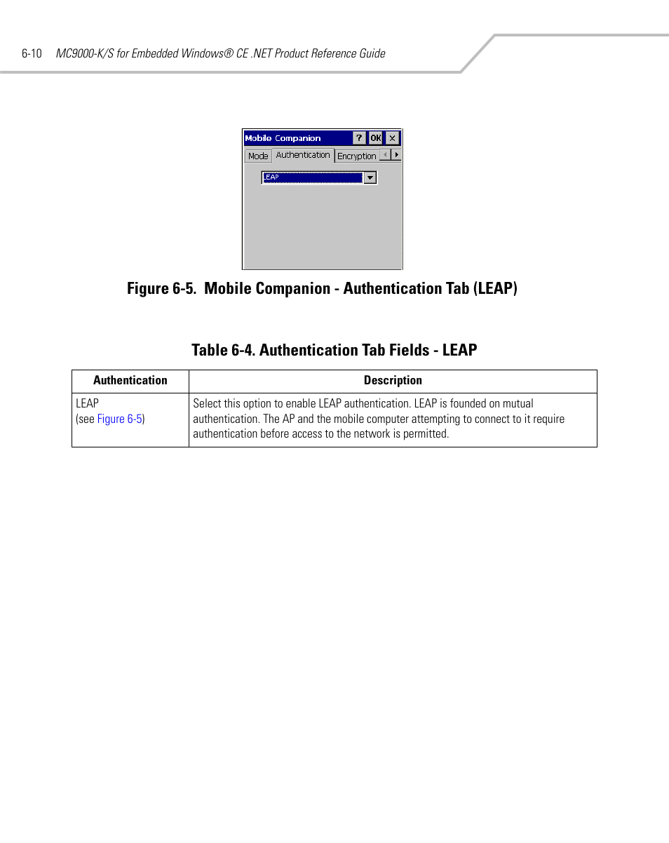 Table 6-4 | Symbol Technologies MC9000-K User Manual | Page 228 / 534