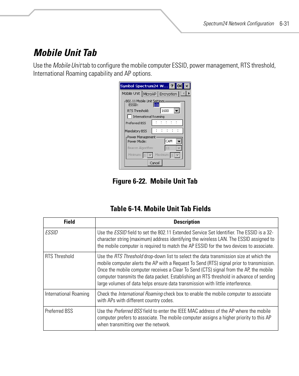Mobile unit tab, Mobile unit tab -31 | Symbol Technologies MC9000-K User Manual | Page 249 / 534