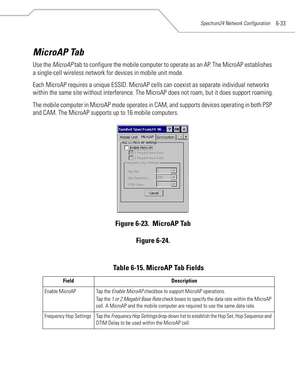 Microap tab, Microap tab -33 | Symbol Technologies MC9000-K User Manual | Page 251 / 534