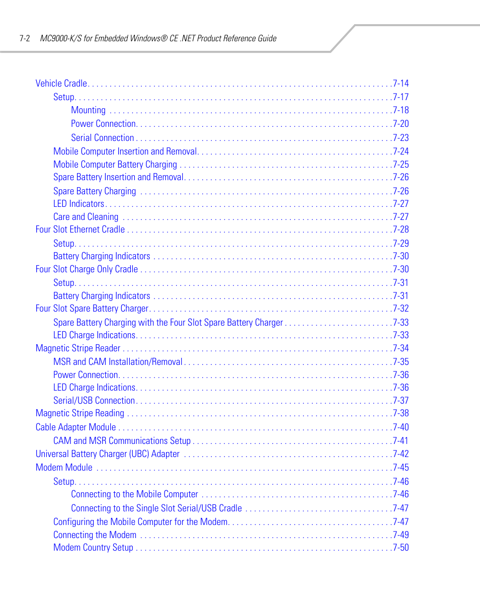 Symbol Technologies MC9000-K User Manual | Page 258 / 534