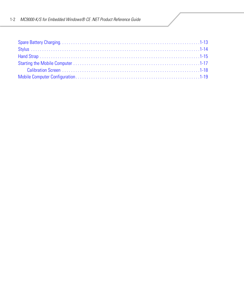 Symbol Technologies MC9000-K User Manual | Page 30 / 534