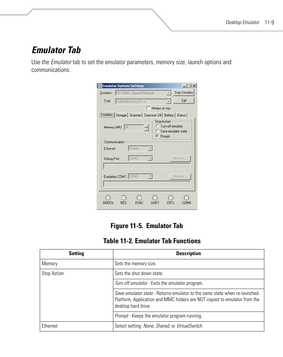 Emulator tab, Emulator tab -9 | Symbol Technologies MC9000-K User Manual | Page 377 / 534