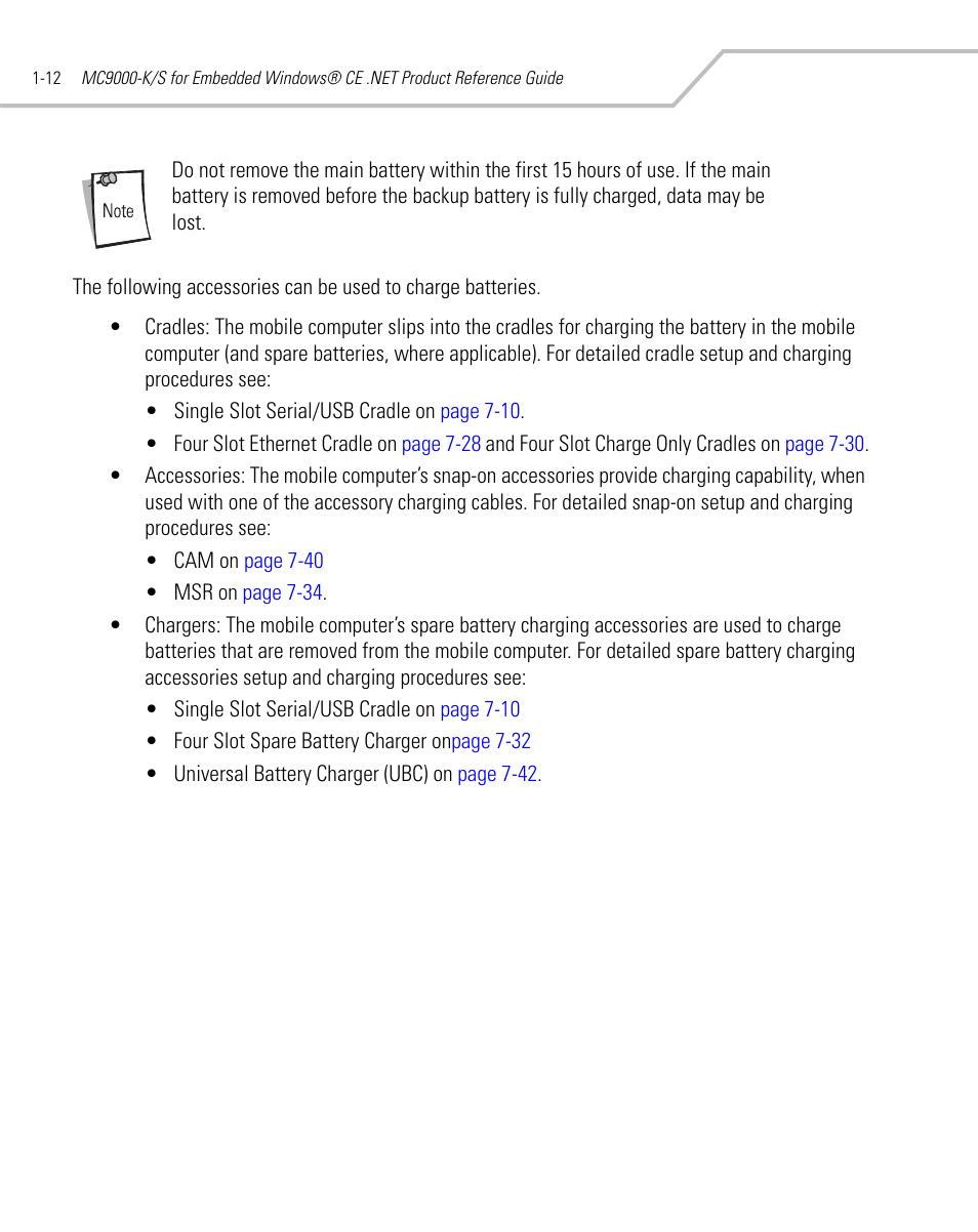 Symbol Technologies MC9000-K User Manual | Page 40 / 534
