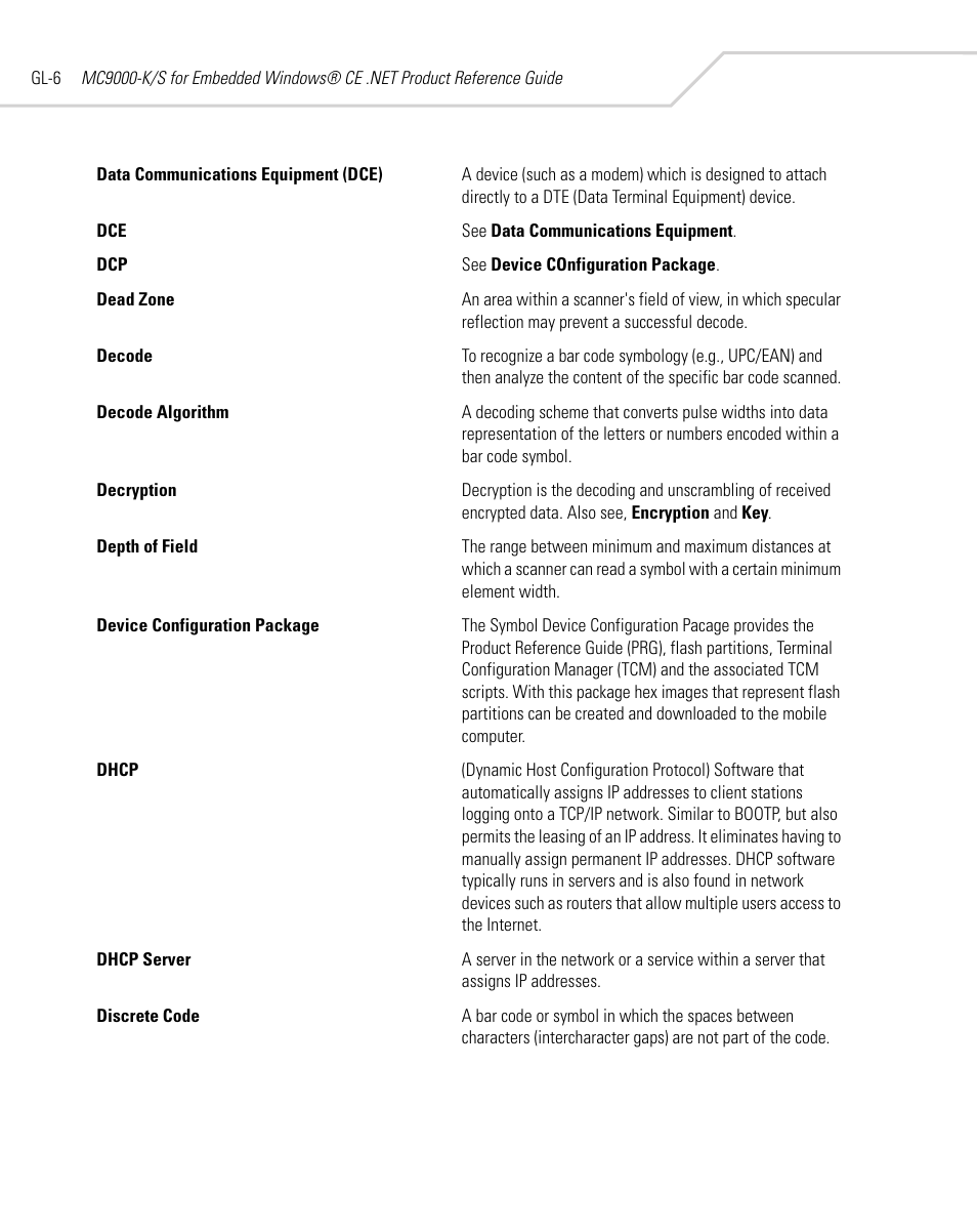 Symbol Technologies MC9000-K User Manual | Page 508 / 534