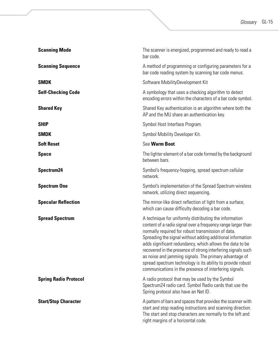 Symbol Technologies MC9000-K User Manual | Page 517 / 534