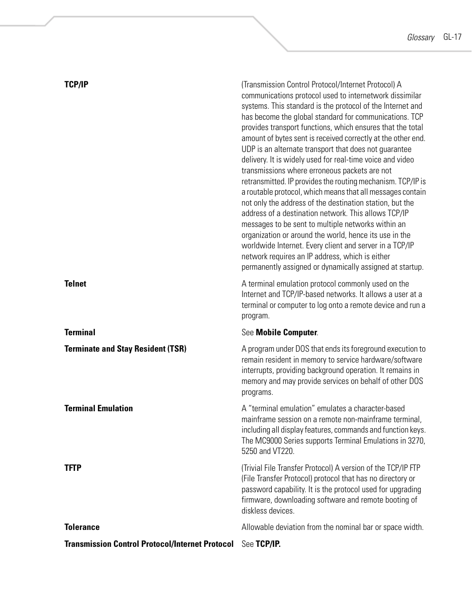 Symbol Technologies MC9000-K User Manual | Page 519 / 534