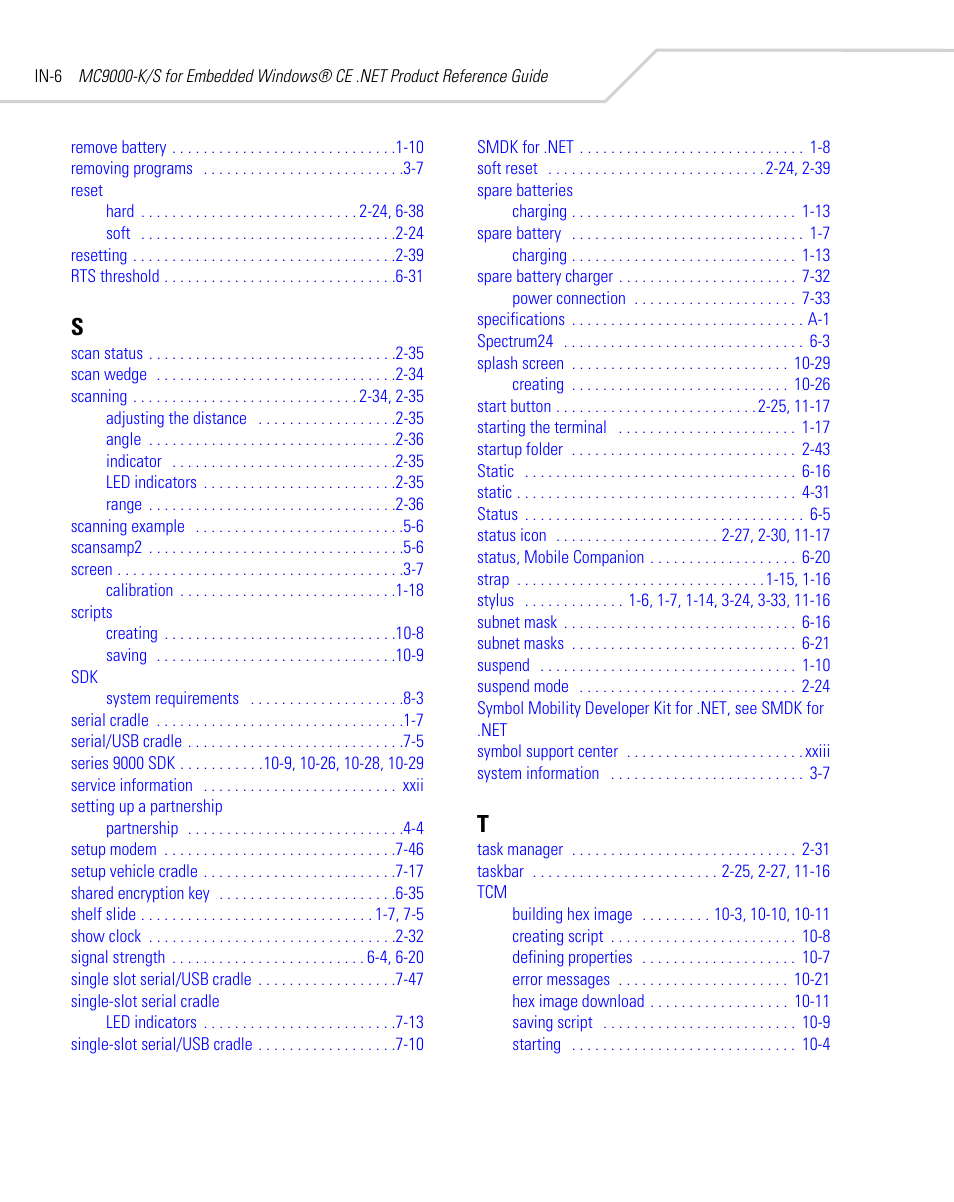 Symbol Technologies MC9000-K User Manual | Page 528 / 534