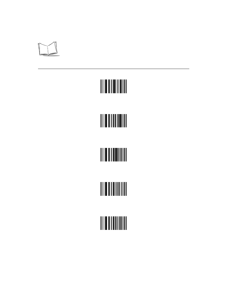 Numeric bar codes (cont’d) | Symbol Technologies LS 400XI User Manual | Page 127 / 136