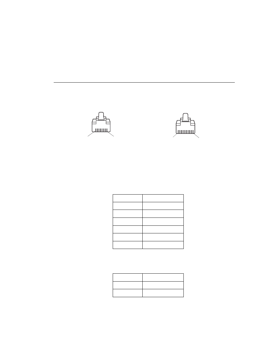 Cable pin-outs, Ethernet connectors - lan port, Cable pin-outs -13 | Ethernet connectors - lan port -13, Table 2-1, Table 2-2 | Symbol Technologies MK1000 User Manual | Page 43 / 214