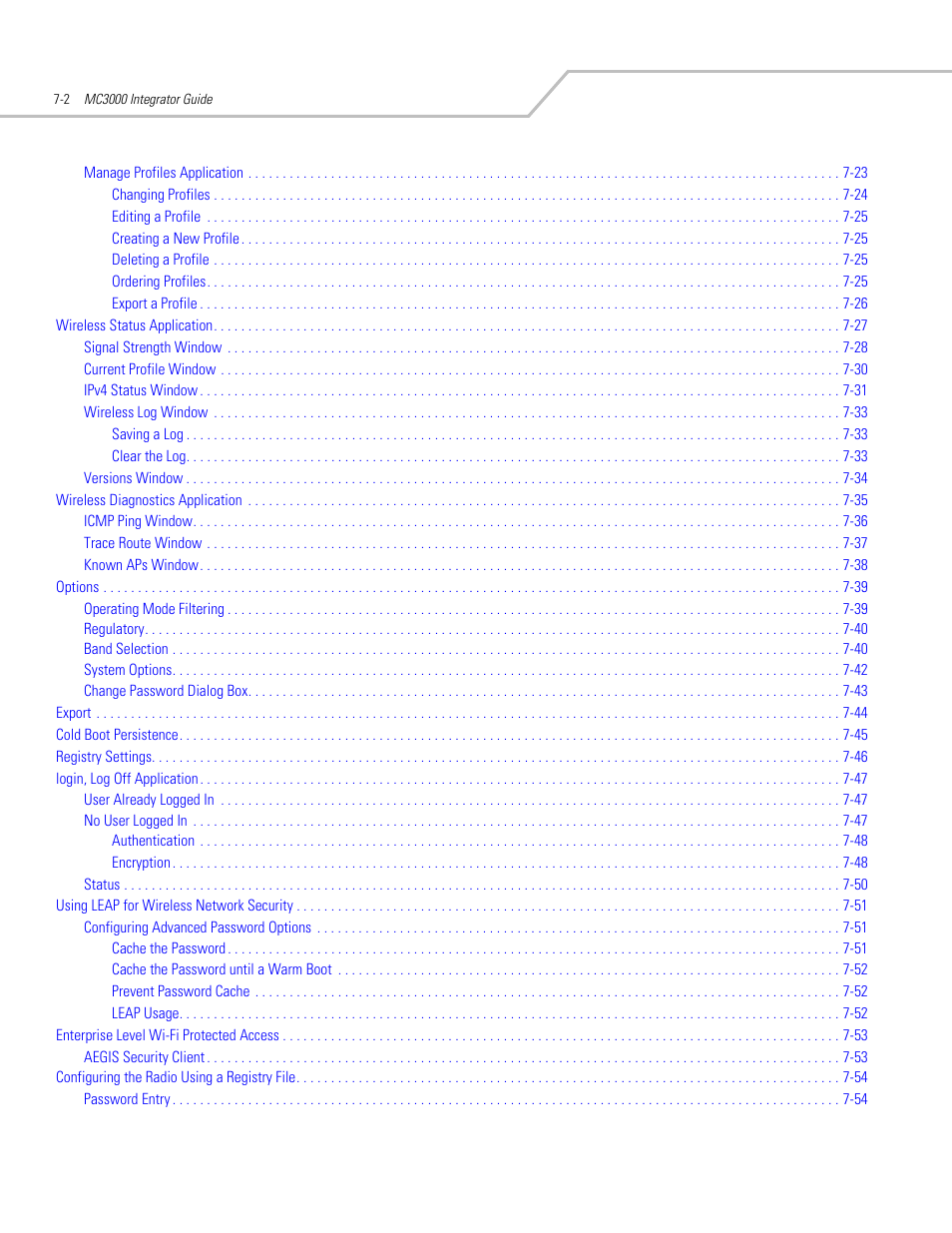 Symbol Technologies MC3000 User Manual | Page 116 / 212