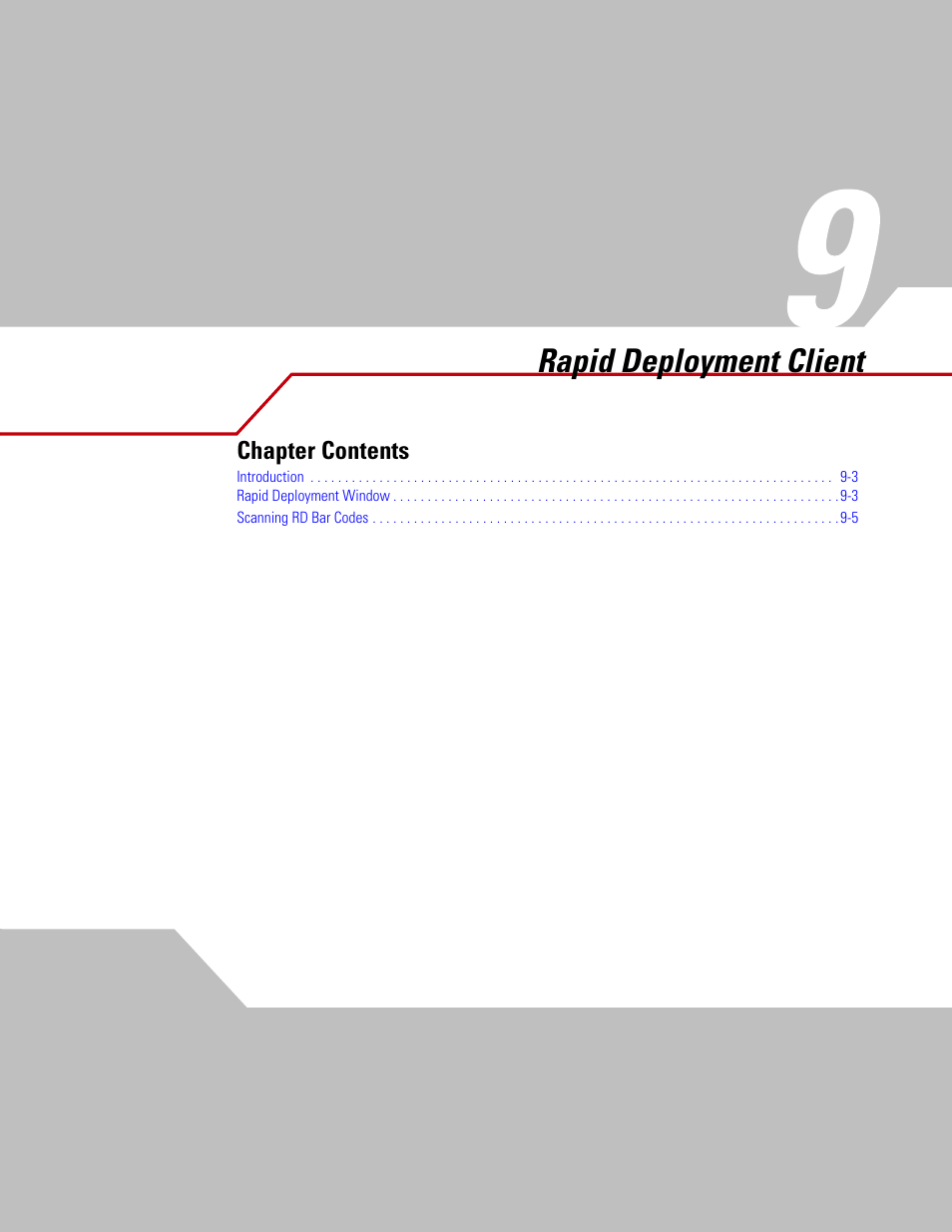 Rapid deployment client, Chapter 9 | Symbol Technologies MC3000 User Manual | Page 167 / 212