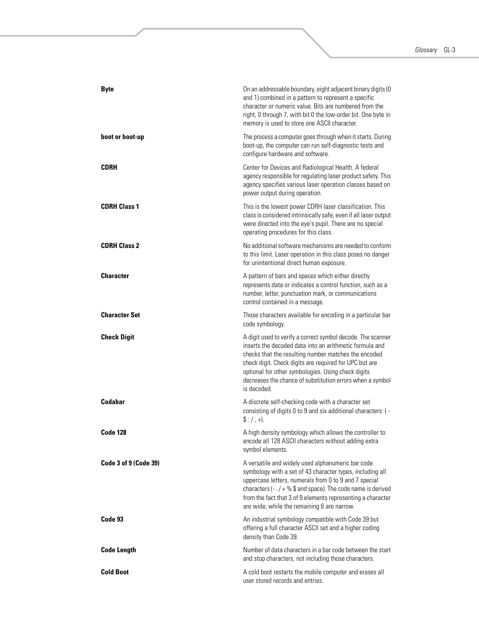 Symbol Technologies MC3000 User Manual | Page 195 / 212