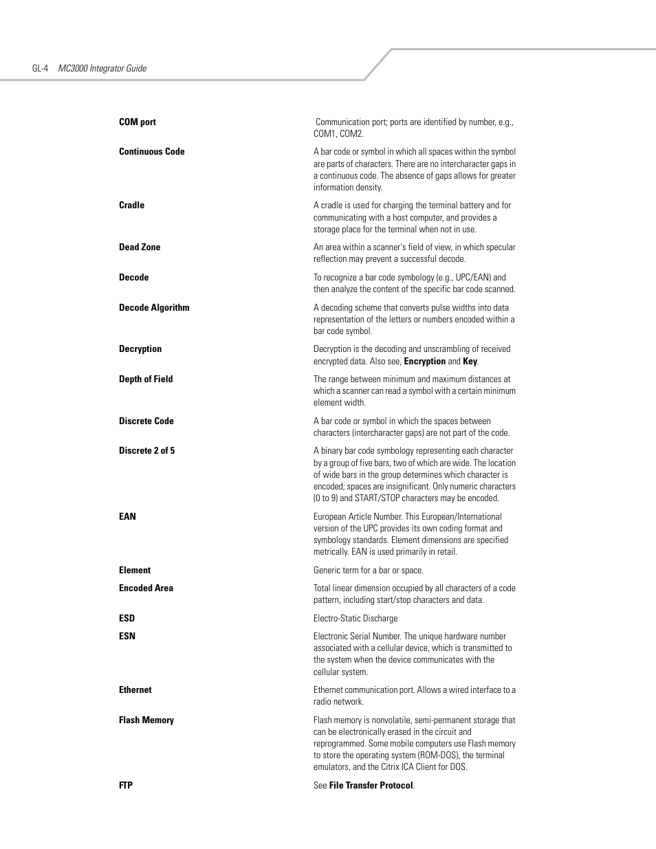 Symbol Technologies MC3000 User Manual | Page 196 / 212
