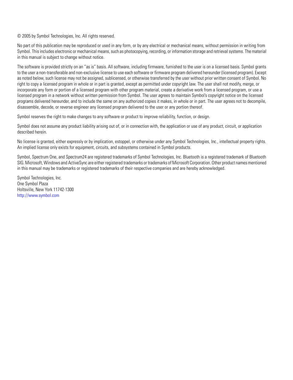 Symbol Technologies MC3000 User Manual | Page 4 / 212