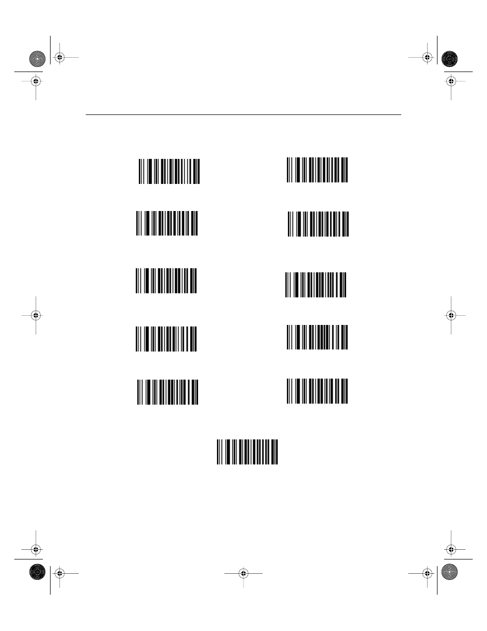 Fixed lengths for code 2 of 5 (cont’d) | Symbol Technologies LS 1000 User Manual | Page 56 / 85