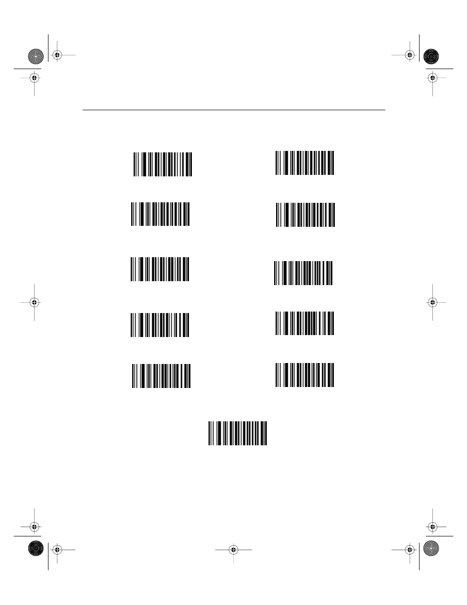 Fixed lengths for code 2 of 5 (cont’d) | Symbol Technologies LS 1000 User Manual | Page 59 / 85