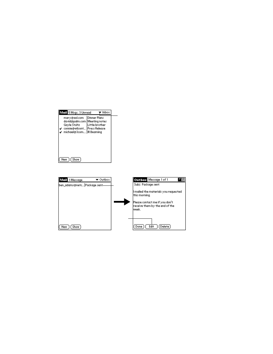 Draft messages, Draft messages -13 | Symbol Technologies SPT 1500 User Manual | Page 137 / 261