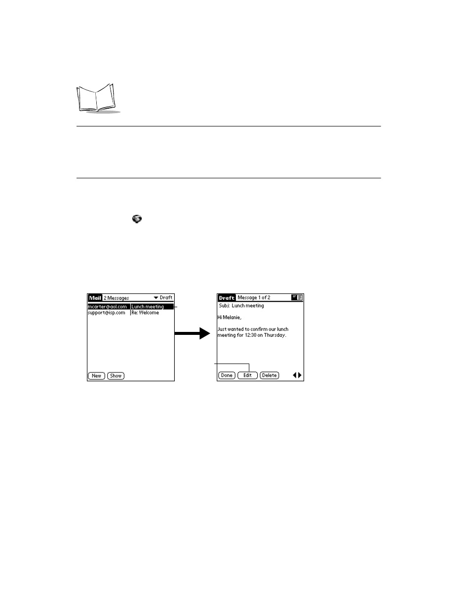 Filing a message, Filing a message -14 | Symbol Technologies SPT 1500 User Manual | Page 138 / 261