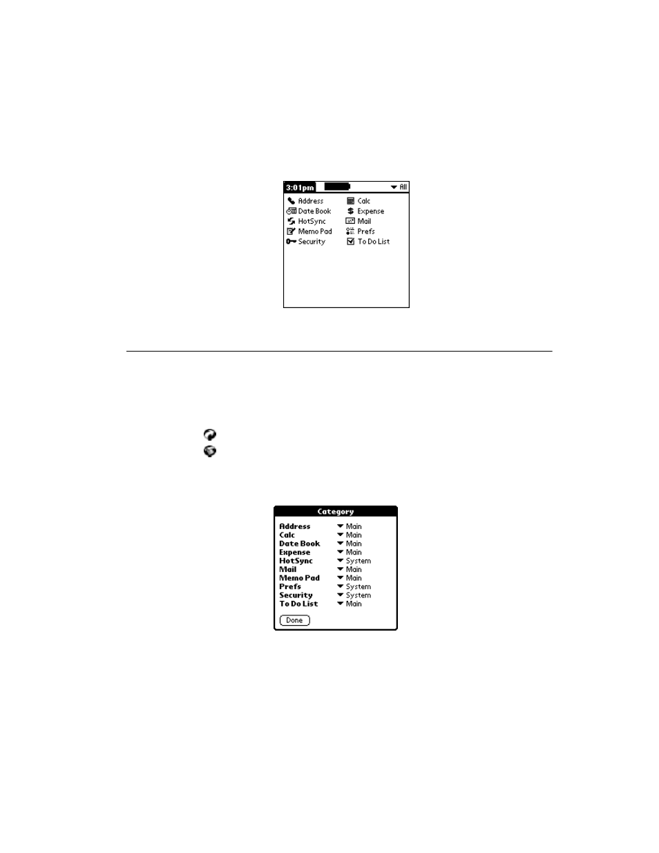 Displaying applications by category, Displaying applications by category -3 | Symbol Technologies SPT 1500 User Manual | Page 33 / 261