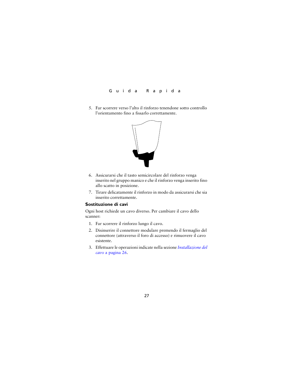 Sostituzione di cavi | Symbol Technologies LS4000P Series User Manual | Page 29 / 48