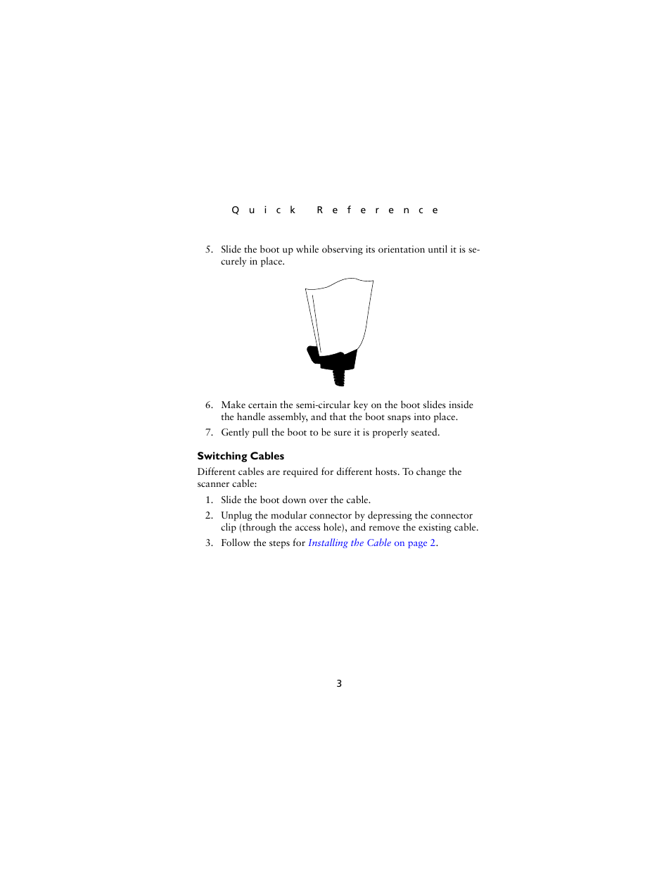 Switching cables | Symbol Technologies LS4000P Series User Manual | Page 5 / 48